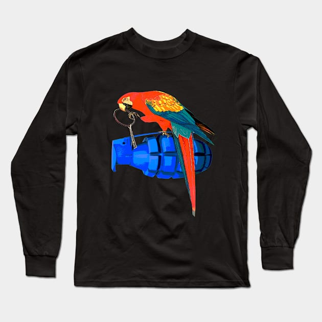Bad Parrot Long Sleeve T-Shirt by peexs